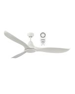 Martec White Wave 1320mm DC Ceiling Fan with Remote Control & LED Light - MWF1333WSR