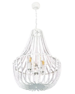 Willow 4Lt White 25W E27 pendant - MG2624WHT 