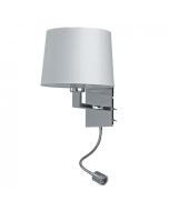 Bedside Wall light with flexi LED Task Light White 60W WL2252-WH Superlux