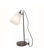 Xanthe Table Lamp  25W Black With Frosted Glass (A38211BLK) Mercator Lighting