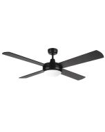 TEMPEST 52" CEILING FAN W/ LED LIGHT CCT LED B22 MATT BLACK - 20580/06