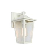 York Exterior Wall Light White - YORK1EWHT