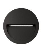 Zac-4 4W LED 240V Round Recessed Light Black / Warm White - 19727	