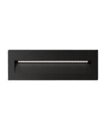 Zac-8 8W LED 240V Rectangular Recessed Brick Light Black / Warm White - 19760	