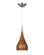 ZARA Burl Wood Modern Bell Shape Pendant Lights ZARA2A