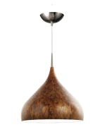 ZARA Burl Wood Modern Dome Shape Pendant Lights ZARA7A