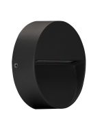 Zeke Round 4W 240V LED Surface Mounted Step Light Black / White - 19527	