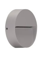 Zeke Round 4W 240V LED Surface Mounted Step Light Silver / Warm White - 19700