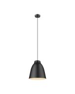 Zoey 260mm 1 Light Pendant Black - 31377