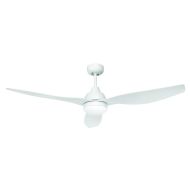 BAHAMA 52" CEILING FAN WITH LIGHT-WHITE WITH WHITE FINISH BLADES 19588/05 BRILLIANT LIGHTING