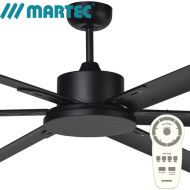 Martec ALBATROSS Matt Black DC 72″ Ceiling Fan with Remote Control No Light 