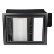 Domini Black 3-in-1 Bathroom Heater with LED - BH161ESWBK