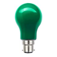 3 Watt Green GLS LED Light Bulb (B22) - 20707