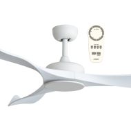 White Martec Scorpion 52" (1300mm) 3 Blade DC Ceiling Fan With Remote MSF133WR