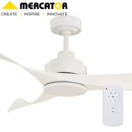 Mercator Eagle Ceiling Fan White No Light 