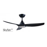 SKYFAN - 48"/1200mm Glass Fibre Composite 3 Blade DC Ceiling Fan with 20W Tri CCT LED Light - Black - Indoor/Covered Outdoor  - SKY1203BL-L