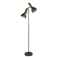VESPA Antique Brass Mid-century Twin Floor Lamp - SL98572AB