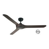 SPYDA - 56"/1400mm Fully Moulded PC Composite 3 Blade Ceiling Fan in Walnut - Indoor/Outdoor/Coastal SPY1423NWN Ventair