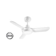 SPYDA - 36"/900mm Fully Moulded PC Composite 3 Blade Ceiling Fan in Satin White - Indoor/Outdoor/Coastal SPY903WH Ventair