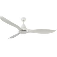 Wave DC Ceiling Fan with Remote - Satin White 52" - MWF133WSR