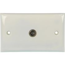 Wallplate Single Pal Outlet - Saddle & Screw
