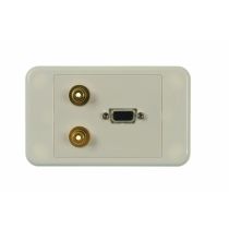 Digitek Wallplate with VGA and 2 x RCA Connetions