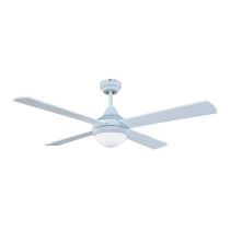 Tempo-II 48'' Ceiling Fan With 2xE27 Light White With White Blades - 100012/05