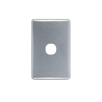 Switch Plate Covers, Metal Finishes Available To Suit Most Covers, Switch Cover - 1 Gang. BRUSHED CHROME