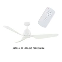 Manly DC Ceiling Fan 52" with Remote White (FC370133WH) Mercator Lighting