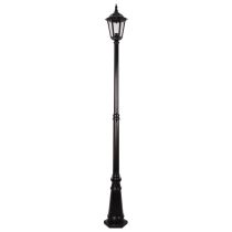 Chester Single Head Tall Post Light Black - 15015	