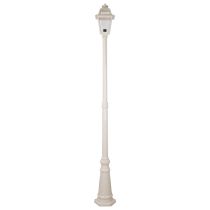 Avignon Single Head Tall Post Light Beige - 15236	