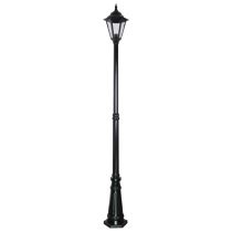 Turin Single Head Tall Post Light Black - 15459	