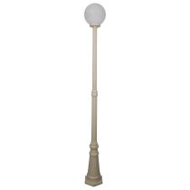 Siena 25cm Sphere Tall Post Light Beige - 15602	