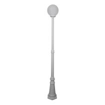 Siena 25cm Sphere Tall Post Light White - 15607	