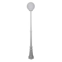 Siena 30cm Sphere Tall Post Light White - 15613	