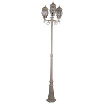 Vienna Triple Head Tall Post Light Beige - 15938	