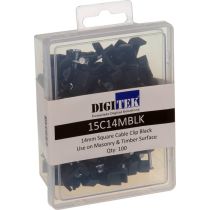 14mm Cable Clip Black to suit Siamese Coaxial Cable