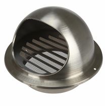 EXTERIOR COWL, TO SUIT 150MM DUCT - STAINLESS STEEL 304 19944/16 BRILLIANT LIGHTING