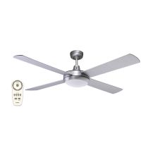 Lifestyle DC 52" 1300mm Brushed Aluminium  Ceiling Fan With 24W Dimmable LED Light 5000K DLDC1345BR