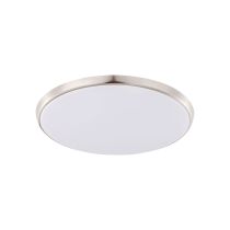 Ozzie 12W Slimline Dimmable LED Ceiling Light Satin Nickel Frame / Cool White - 202245
