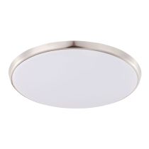 Ozzie 28W Slimline Dimmable LED Ceiling Light Satin Nickel Frame / Cool White - 202249