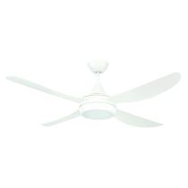 VECTOR 48'' ABS CEILING FAN WITH LED LIGHT-WHITE WITH WHITE BLADES 20285/05 BRILLIANT LIGHTING