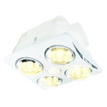 Newton 4-Light 3in1 Bathroom Heater Light White- 20352/05