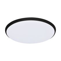 Ollie 18W Dimmable LED Oyster Light Black / Tri-Colour - 203694