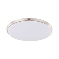 Ollie 18W Dimmable LED Oyster Light Brushed Chrome / Tri-Colour - 203698