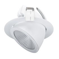 Scoop 25 Watt Dimmable Round LED Downlight White / White - 20575	