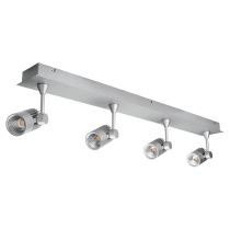Jet 40 Watt Quad Bar Dimmable LED Spotlight Silver / White - 20661	