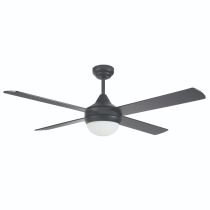 TEMPO PLUS 48" CEILING FAN WITH LIGHT BLACK-22273/06