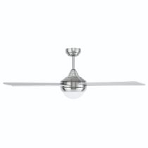 TEMPO PLUS 52'' CEILING FAN WITH E27 LIGHT BRUSHED CHROME- 22279/13