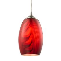  Glaze Series Pendants ES 60W RED Hand Blown Glass GLAZE1 CLA lighting